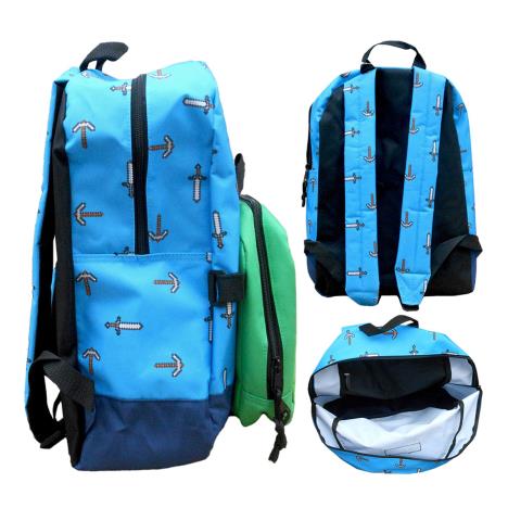 Minecraft Sword Axe Backpack With Detachable Lunch Box Extra Image 1